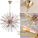Axyaa Colorful Dandelion Glass Chandelier for Kids' Room, Dining Room, or Clothing Store