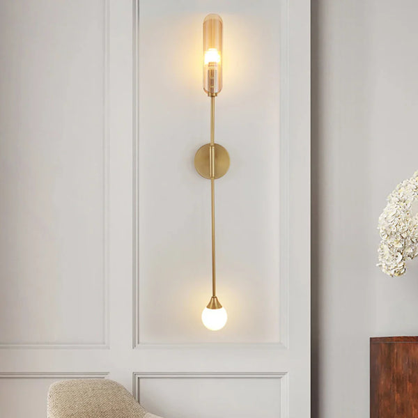 Axyaa Nordic Double Head Wall Lamps for Living Room, Restaurant, Hotel Aisle