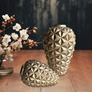 Axyaa Geometric Diamond Crystal Vase for Chic Flower Arrangements