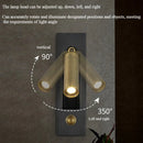 Axyaa LED Adjustable Angle Reading Wall Lamp with Switch for Bedroom Atmosphere