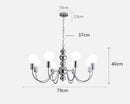 Axyaa Modern LED Chandelier Pendant Light for Indoor Dining Room Lighting