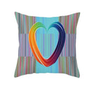 Axyaa Simple Love Print Couple Pillowcase for Sofa and Office Décor