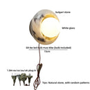 Axyaa Bulgari Stone LED Wall Lamp White Glass Ball Nordic Modern Stair Light
