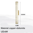 Axyaa Marble LED Wall Lights Copper Sconces Luxury Bedroom Lamp Art Decor