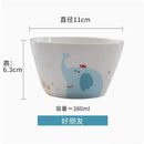 Axyaa Cartoon Ceramic Dining Bowl for Children