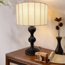 Axyaa Antique Wood Desk Lamp for Japanese Wabi Sabi Living, Bedroom, Study Room, Hotel