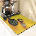 Axyaa Cactus Silicone Coasters Set for Kitchen Table - Absorbent Drying Mat