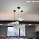 Axyaa Nordic Silk LED Pendant Light: Modern Minimalist Chandelier for Bedroom, Foyer & Indoor Decor