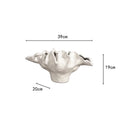 Axyaa Wave Edge Resin Vase Pot for Home Floral Decor
