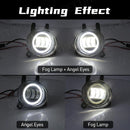 Axyaa LED Angel Eye Fog Lamps for BMW Halogen Headlights