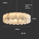 Axyaa Luxury Marble LED Chandelier for Dining Room
