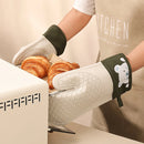 Axyaa Silicone Oven Gloves for Kitchen Baking - Thick Insulation, Anti-Slip & Anti-Scald