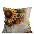 Autumn Harvest Decorative Pillow Cover Set by Axyaa for Sofa, Bedroom, Car