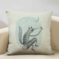 Axyaa Enchanted Forest Tree House Pillow Cover for Home Decor Sofa