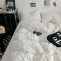 Axyaa 100% Cotton Bedding Set - Double Size - Solid Color