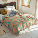 Axyaa Cotton Muslin Bedspread: Breathable Adult & Kids Jacquard Throw Blanket