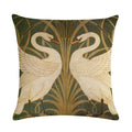 Luxury Bird Cotton Linen Cushion Cover by Axyaa for Home Decor