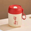 Axyaa Stainless Steel Thermal Lunch Box with Leak-Proof Design and Spoon