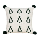 Axyaa Christmas Velvet Embroidered Cushion Cover for Festive Home Decor
