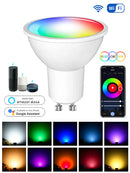 Axyaa Smart GU10 WiFi Light Bulb 9W RGB 2700K-6500K Alexa Google Home