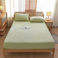 Axyaa Waterproof Cotton Queen Mattress Protector Fitted Sheet, Soft & Breathable