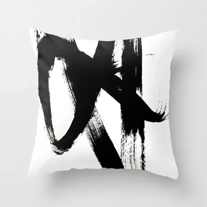 Axyaa Geometric Sunset Rainbow Pink Pillowcase
