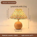 Axyaa Retro Floral LED Table Lamp for Bedroom and Living Room Decor