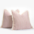 Axyaa Yarn-Dyed Striped Pillow Case Cover Soft Living Room Sofa Decoration