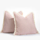 Axyaa Yarn-Dyed Striped Pillow Case Cover Soft Living Room Sofa Decoration