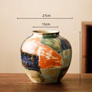 Axyaa Ceramic Vase with Hand-doodle Design for Floral Arrangement