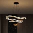 Axyaa Elegant Dining Room Chandelier Pendant Light Fixture - Ceiling Lamp for Salon
