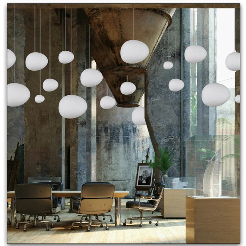 Axyaa Glass Ball LED Pendant Light for Modern Living Room, Bedroom, Kitchen, and Dining Area