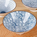 Axyaa 8-inch Ceramic Ramen Bowl with Large Horn, Household Soup Bowl