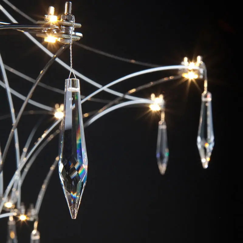 Modern Crystal Chandelier by Axyaa for Elegant Living Spaces