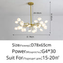 Luxurious Firefly LED Chandelier by Axyaa - Modern Nordic Home Lighting