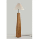 Axyaa Curved Pleated Floor Lamp - French Style Bedroom Living Room Decor