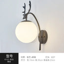 Axyaa Nordic Iron Glass Ball Wall Lamp for Home Decor in Gold