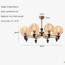 Axyaa Wabi Sabi Wood Chandelier: Elegant Nickel LED Pendant Light for European Home Decor