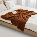 Axyaa Waffle Knit Throw Blanket: Thick, Warm, Luxury Plaid for Home Decor