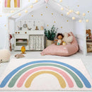 Axyaa Rainbow Cartoon Soft Carpet: Cute Bedroom & Living Room Decor Plush Mat