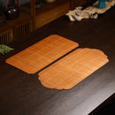 Axya Bamboo Silk Tea Mat - Handmade Chinese Craft Tea Ceremony Accessory