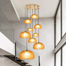 Axyaa Modern Stair Chandelier Pendant Lights Ceiling Lamp LED Chandeliers