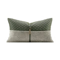 Axyaa Luxe Leather Horsehair Sofa Pillow Set