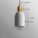 Axyaa Walnut Ceramic Nordic LED Pendant Lights: Modern Japanese Style for Home, Cafe, Restaurant.