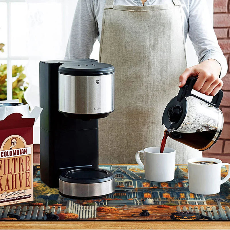 Axyaa Halloween Kitchen Draining Mat with Quick Dry Technology
