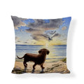 Axyaa Cute Animal Painted Cushion Covers for Home Decor and Gifts