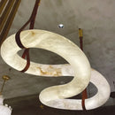 Axyaa Marble Pendant Light: Modern Minimalist Nordic Design Chandelier for Villa Decoration