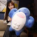 Axyaa Muscle Shark Doll Pillow: Fun Birthday Gift for Guys and Students