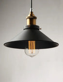 Axyaa Industrial Pendant Light: American Style Black Wrought Iron Hanging Lamp