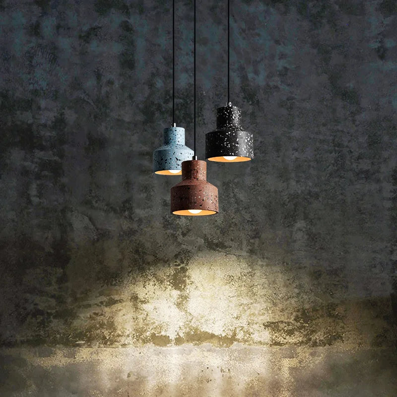 Axyaa Cement Chandelier for Nordic Living Space, Industrial Style for Bar, Study & Restaurant